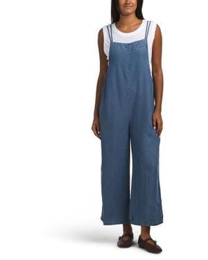 Marshalls Square Neck Tencel Jumpsuit For - Blue