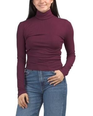 Marshalls Tara Cropped Turtleneck Top For - Purple
