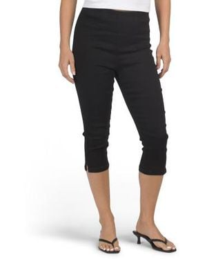 Marshalls Capri Pants With Slit Cuffs For - Black