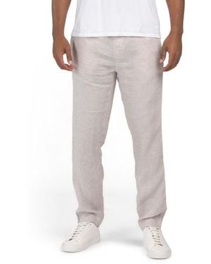Marshalls Linen Pull On Pants For - Gray