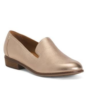 Marshalls Wide Suede Edna Comfort Loafers For - Natural