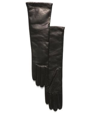 Marshalls Leather Gloves With Cashmere Lining For - Black