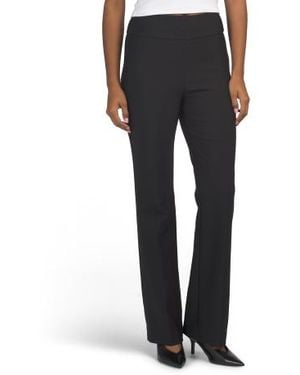 Marshalls Precision Ponte Knit Bootcut Pull On Pants For - Black