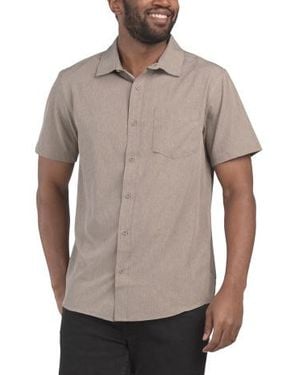 Marshalls Tech Chambray Woven Shirt For - Gray