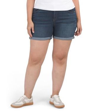 Marshalls Plus Ab Solution Denim Shorts For - Blue