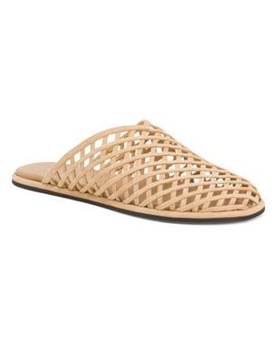 Marshalls Leather Atik Woven Mules For - White