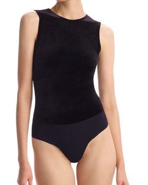 Marshalls Velvet Signature Bodysuit For - Black