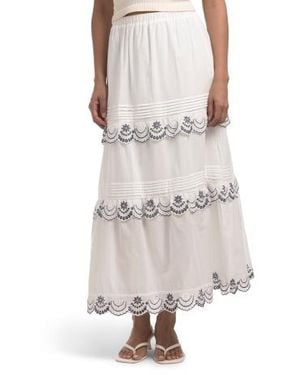 Marshalls Tiered Skirt For - White