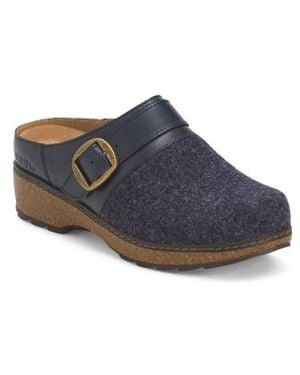 Marshalls Kulla2 Clogs With Leather Panels For - Blue