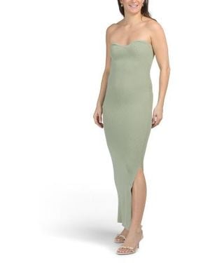Marshalls Strapless Knit Tube Maxi Dress For - Green