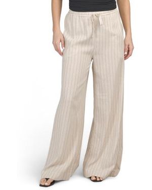 Marshalls Linen Blend Drawstring Pants For - Natural