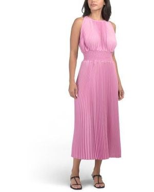 Marshalls Pleated Midi Dress For - Pink