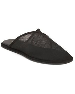 Marshalls Atik Mesh Mules With Suede Trim For - Black
