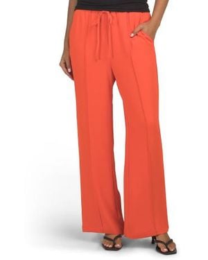 Marshalls Pintuck Luxe Crepe Pants For - Red