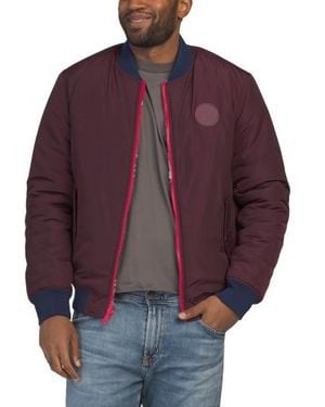 Marshalls Evlon Reversible Varsity Bomber Jacket - Purple