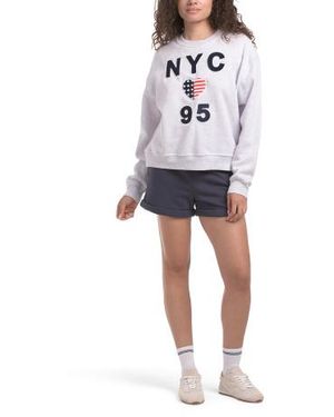 Marshalls 2Pc Nyc Top And Shorts Set For - White