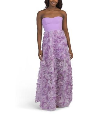 fitted lace wedding dress Purple Velvet Maxi Dress main image 1