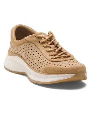 Marshalls Suede Adapt Perforated Casual Athletic Sneakers For - Natural
