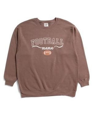 Marshalls Plus Football Mama Sweatshirt For - Brown