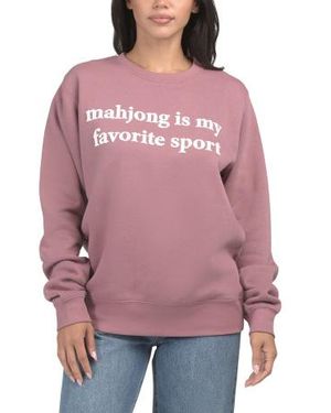 Marshalls Mahjong Crew Neck Sweatshirt For - Red
