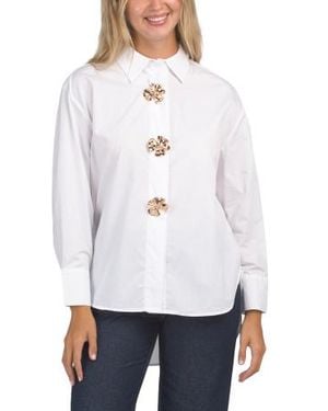 Marshalls Cotton Blend Blouse For - White