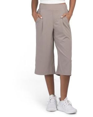 Marshalls Siesta Stretch Woven Gaucho Pants For - Gray