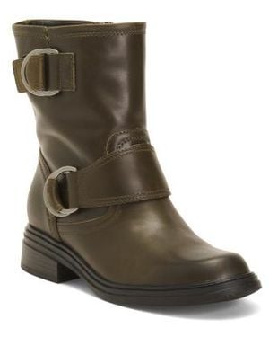 Marshalls Wide Leather Optimus Short Boots For - Green