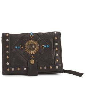 Marshalls Leather Western Wallet For - Black