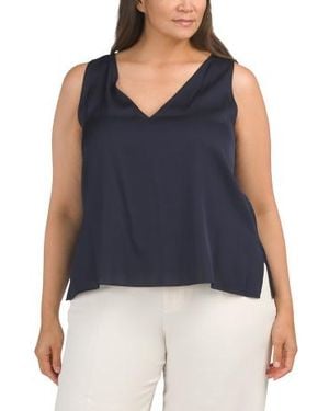 Marshalls Silk Blend Aliza V-Neck Camisole For - Blue