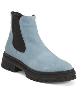 Marshalls Nubuck Leather Darla Comfort Boots For - Blue