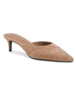 Marshalls Suede Missy Western Heeled Mules For - Multicolor