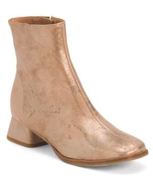 Marshalls Leather Bieldo Metallic Boots For - Natural