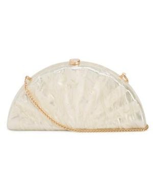 Marshalls Sila Scalloped Clutch For - Natural