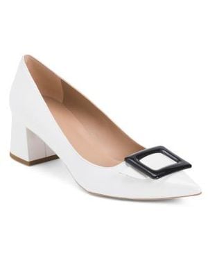 Marshalls Leather Tia Closed Courts Heels For - White