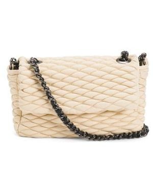Marshalls Leather Quilted Crossbody For - Natural