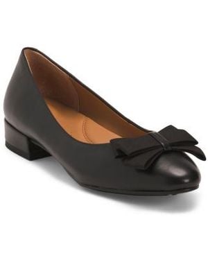 Marshalls Leather Abigail Dress Flats For - Black