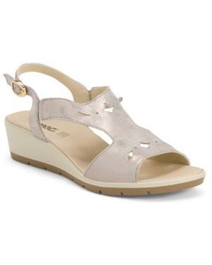 Marshalls Suede Wedge Sandals For - White