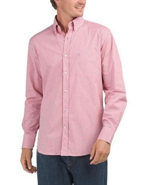 Marshalls Signature Gingham Long Sleeve Shirt - Pink