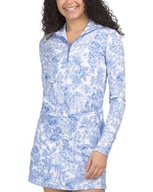 Marshalls Upf 50 Quarter Zip Jacket For - Blue