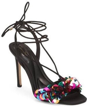 Marshalls Oveny Lace Up Heel For - Black