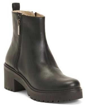 Marshalls Leather Trota Lug Boots For - Black