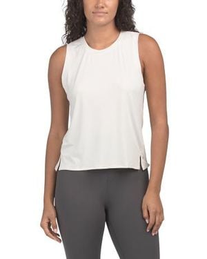 Marshalls Jersey Tricot Workout Tank Top For - White