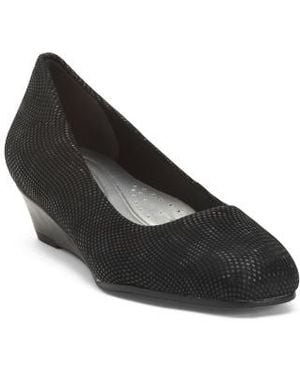 Marshalls Suede Lauren Comfort Wedge Heels For - Black