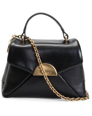 Marshalls Leather Poppy Moon Top Handle Bag For - Black