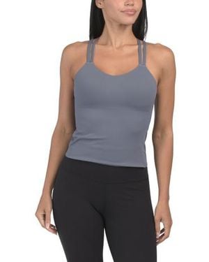 Marshalls Butter Soft Goddress Bra Tank Top For - Blue