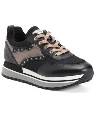 Marshalls Logo Mixed Media Runner Shoes For - Black