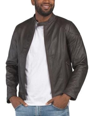 Marshalls Leather Jacket For - Gray