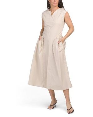 Marshalls Sleeveless V-Neck Maxi Dress For - Natural