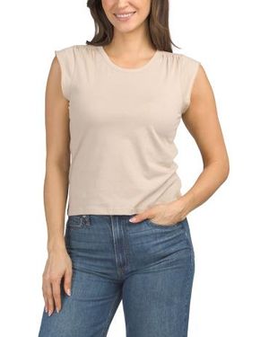 Marshalls Shirred Shoulder T-Shirt For - Blue