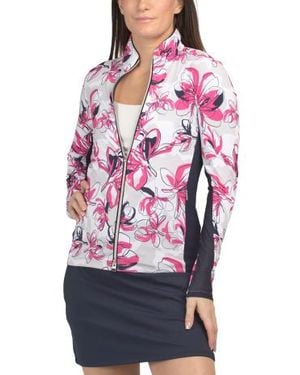 Marshalls Upf 50 Sunshine Printed Jacket For - Red